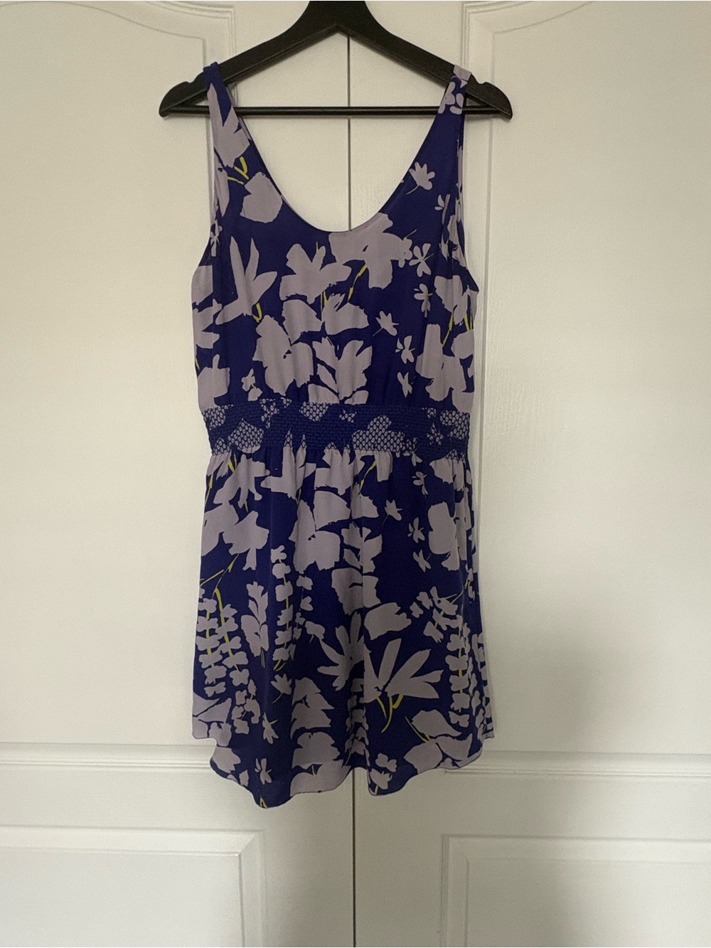 Babaton Sleeveless Purple Floral A-Line Dress